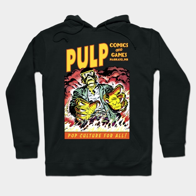Pulp Robot Flames Hoodie by PULP Comics and Games